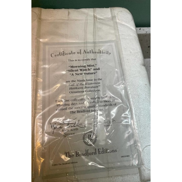 Set of three Bradford exchange hand painted porcelain ornaments - Picture 2 of 7